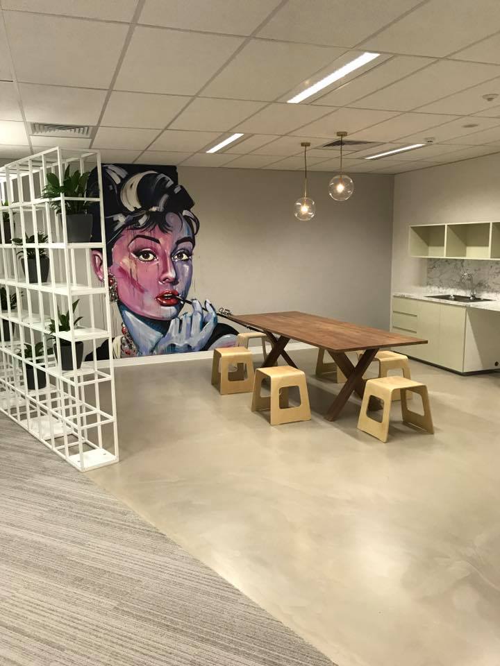 Mural office fitout