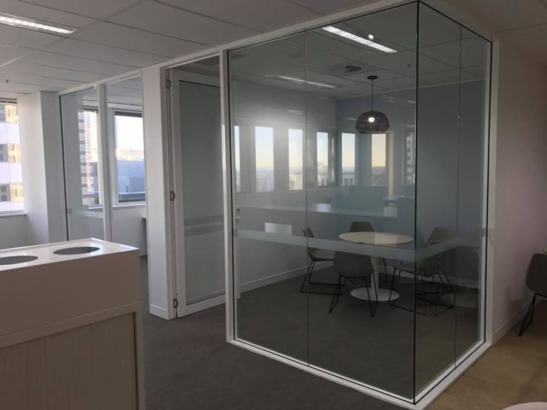 Glass meeting room